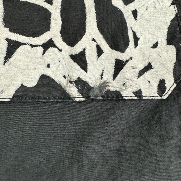 Christopher Shannon Mens Size L Button Up Short Sleeve Shirt Black - Picture 3 of 7